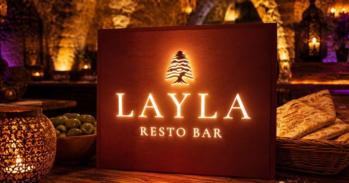 Layla Resto Bar - Lebanese restaurant website design example
